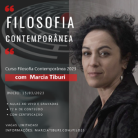 Curso Filosofia Contemporânea 2023 Marcia Tiburi